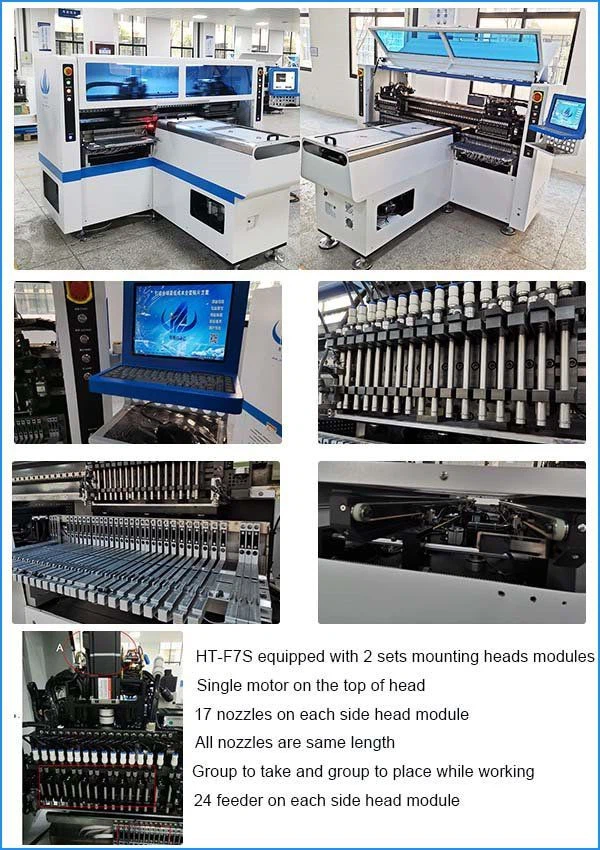 34 Heads SMT Mounter HT-F7S 180K Speed