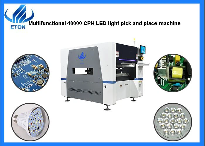 Multifunktionell 40000 CPH LED Light Pick And Place Machine
