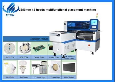 2550 mm 12 huvuden multifunktionell placeringsmaskin