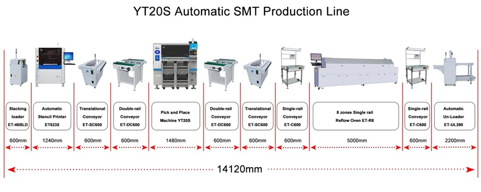 New 104 Pcs Feeder Station SMT Pick And Place Machine